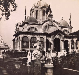 १९०० की सार्वभौम प्रदर्शनी - पेरिस में १९०० की सार्वभौम प्रदर्शनी: सर्बिया का मंडप - निजी संग्रह द्वारा अनाम अनाम