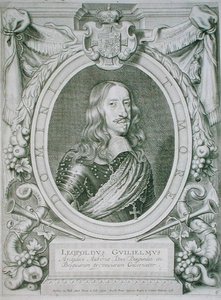लियोपोल्ड I (1640-1708) पवित्र रोमन सम्राट (1658-1705) 'पोर्ट्रेट्स डेस होम्स इलस्ट्रेस' से, पेट्रस डी आयोड द्वारा उकेरा गया, 1706 (उत्कीर्णन) प्रकाशित हुआ