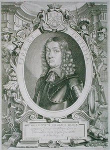 विलियम VI (1629-63) हेस्से-कैसल का लैंडग्रेव, 'पोर्ट्रेट्स डेस होम्स इलस्ट्रेस' से, टी. मैथम द्वारा उकेरा गया, 1706 में प्रकाशित हुआ (उत्कीर्णन)