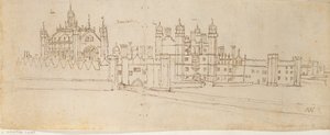 हैम्पटन कोर्ट पैलेस का चैपल और गेटहाउस, c1550-1560