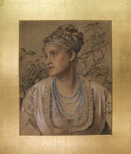 मैरी सैंडिस (1845-1920), c.1871-73 (बफ पेपर पर रंगीन चाक) द्वारा एंथोनी फ्रेडरिक ऑगस्टस सैंडिस