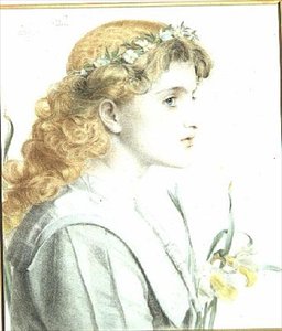 मई, 1902 (रंगीन पेंसिल) (4 में से एक) द्वारा एंथोनी फ्रेडरिक ऑगस्टस सैंडिस