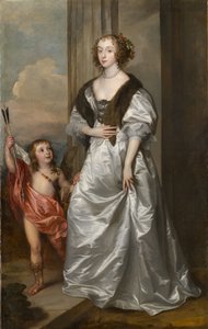 लेडी मैरी विलियर्स, बाद में डचेस ऑफ रिचमंड और लेनोक्स (1622; 1685), चार्ल्स हैमिल्टन, लॉर्ड एरन के साथ, c.1637