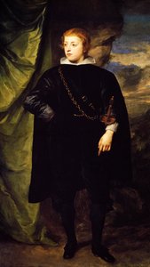 पैलेटिनेट के प्रिंस चार्ल्स लुइस का पोर्ट्रेट (मैनहेम 1617-1680), एंथनी वैन डाइक द्वारा पेंटिंग (1599-1641) द्वारा एंथोनी वैन डाइक
