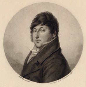 संगीतकार रोडोल्फ़ क्रेटज़र का पोर्ट्रेट 1766-1831। द्वारा एंटोनी अकिले बुर्जुआ डे ला रिचर्डिएरे