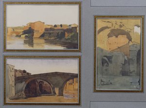 तिबर, क्लोका मैक्सिमा और पोंटे रोटो द्वारा एंटोनी अगस्टे अर्नेस्ट हर्बर्ट या हेबर्ट