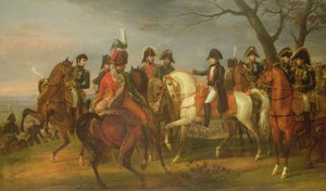नेपोलियन (1769-1821) ऑस्टेल्लिट्ज़ की लड़ाई से पहले ऑर्डर दे रहा था, 2 दिसंबर 1805, 1808