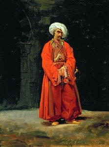 पोर्ट्रेट ऑफ़ ए ओरिएंटल, 1818 द्वारा एंटोनी चार्ल्स होरेस वर्नेट