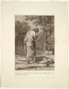 अरस्तू ने शोक की मौत को शोक की दुनिया से भगाया ... गोल्डन गधा, 1795।