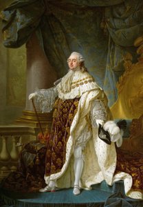 राजा लुई XVI का पोर्ट्रेट 1754-1793 में अपने कोरोनेशन रॉब्स, 1779