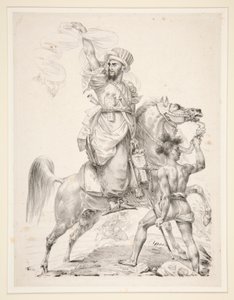 घोड़े पर सवार मामलुकियों का सरदार द्वारा Antoine-Jean Gros