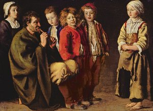 द विलेज पाइपर, 1642 (तांबे पर तेल)