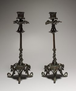 कैंडलस्टिक, 1800s द्वारा एंटोनी लुइस बेरी