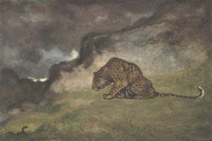 तेंदुआ देख रहा सर्प, 1810-75।