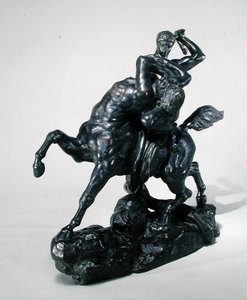 थेसस कॉम्बैटिंग द सेंटूर बिएनोर (कांस्य) (सामने का दृश्य) द्वारा एंटोनी लुइस बेरी