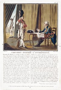 फ्रेंकोइस चेवर्ट (1695-1769) साहस को प्रेरित करता है, जीन बैप्टिस्ट मोरेट द्वारा उत्कीर्ण (fl.1790-1820), 1789 द्वारा एंटोनी लुई फ्रेंकोइस सीरजेंट मार्कोयू