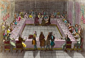 18वीं सदी में रॉयल लॉटरी। ट्रौवेन एंटोनी द्वारा उत्कीर्णन (1656-1708)