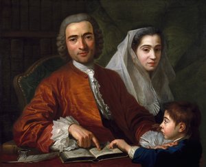 डॉ। साल्वाटोर बर्नार्ड अपनी पत्नी और बेटे के साथ, 1759 द्वारा एंटोनी डी फेवरे