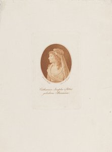 कैथरीन जोसेफा रिटर के पोर्ट्रेट, नी ब्यूमन 11763-1849, सी। 1800। द्वारा एंटन करचर