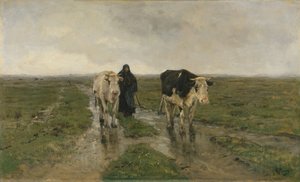 चेंजिंग पेस्ट, सीए। 1880 के दशक। द्वारा एंटोन मौवे