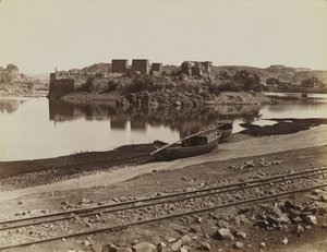 फिलै, नील नदी के पूर्वी तट का दृश्य, उत्तर-पश्चिम द्वारा एंटोनियो बीटो