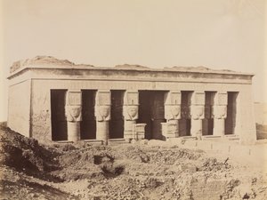 डेंडेरा का मंदिर, सी। 1870s - 1880s। द्वारा एंटोनियो बीटो