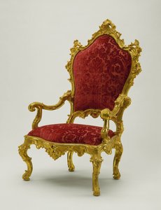 आर्मचेयर, 1730-40 (अखरोट) द्वारा एंटोनियो कोराडिनी