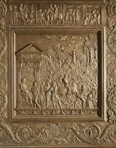 सेंट पॉल की शहादत, बेसिलिका के केंद्रीय दरवाजे से विस्तार, 1439-45 (कांस्य) सजाया (247330-247337 भी देखें)