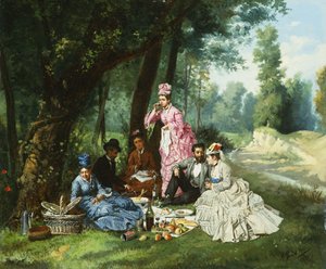 द पिकनिक, 1874 द्वारा एंटोनियो गार्सिया मासेनिया