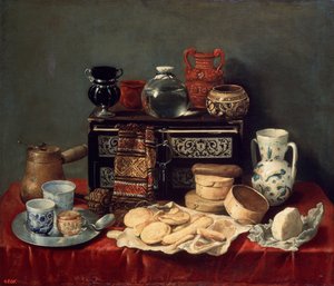 स्टिल लाइफ विथ एबोनी चेस्ट, 1652।