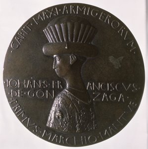 पोर्टफ़ोरल मेडल का चित्रण जियानफ्रेंको गोंजागा (13945-1444) 1446-8 (कांस्य) (रिवर्स देखने के लिए 96844)