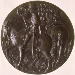 पोर्ट्रेट मेडल, एक घोड़े पर Gianfrancesco Gonzaga 13945-1444, रिवर्स चित्रण, 1446-8 कांस्य के लिए कांस्य देखें