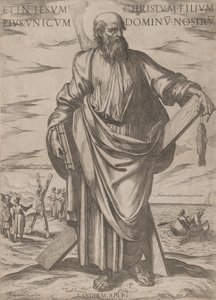 सेंट एंड्रयू, 'क्राइस्ट, मैरी एंड द एपोस्टल्स' से, सीए। 1590-सीए। 1610. द्वारा एंटोनियो टेम्पेस्टा