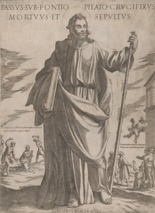 सेंट जेम्स माइनर, 'क्राइस्ट, मैरी एंड द एपोस्टल्स' से, सीए। 1590-सीए। 1610. द्वारा एंटोनियो टेम्पेस्टा