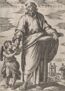 सेंट मैथ्यू, 'क्राइस्ट, मैरी और द एपोस्टल्स' से, सीए। 1590-सीए। 1610. द्वारा एंटोनियो टेम्पेस्टा