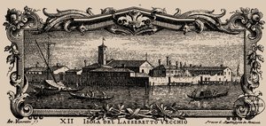विनीशियन आइसोलारियो, बारहवीं। लैज़ारेटो वेक्चिओ द्वीप, 1777।