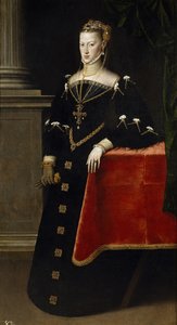 1528-1603 आस्ट्रिया के आर्कडूकेस मारिया का पोर्ट्रेट, पवित्र रोमन महारानी, 1551