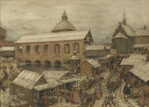पुराना मास्को। ओखोटी रियाद शिकार रो, 1900s-1910