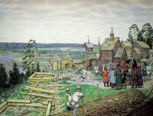 मॉस्को क्रेमलिन की स्थापना, 1156', 1917।