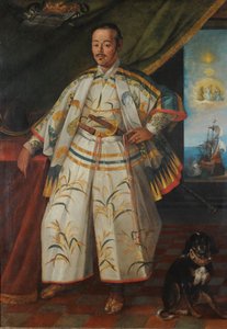 हसेकुरा रोकुमोन सूनेनागा का पोर्ट्रेट 1571-1622, c.1615। द्वारा अर्चिता रिक्की