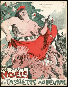 "" L'Plate au Beurre "", संख्या 194, रंगों में व्यंग्य का कवर द्वारा एरिस्टाइड डेलानॉय