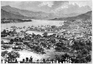 नागासाकी, जापान, 1895। द्वारा अरमानंद कोहल