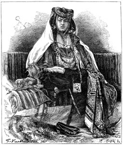 नेल डांसर, अल्जीरिया, c1890