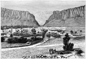 एल-कंतरा गॉर्ज, ट्यूनीशिया, 1895।