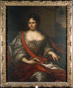 रूस की रानी कैथरीन I का पोर्ट्रेट, 1717