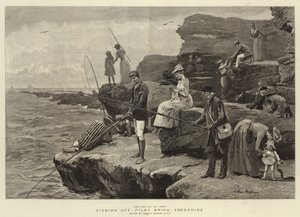 फिली ब्रिग, यॉर्कशायर से मछली पकड़ना (उत्कीर्णन) द्वारा आर्थर (बाद) हॉपकिंस