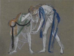 दो नर्तकियों का अध्ययन, c.1915-20 द्वारा आर्थर बोवेन डेविस