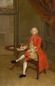 लाल रंग में एक आदमी का चित्र, 1785। द्वारा आर्थर देवी