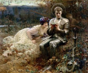 सर पेर्सिवल का प्रलोभन द्वारा Arthur Hacker