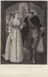 हेनरी VIII और ऐनी बुलन को KIng द्वारा आर्थर हॉपकिंस